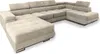 A large, U-shaped sectional sofa in a light beige or cream color is shown against a white background. Produktbild-Vorschau