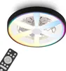 Ventilatore da soffitto con luce telecomando Ø48cm rotondo Anteprima dell’immagine prodotto 2