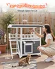 VEVOR Katzenhaus Outdoor, 2-stöckiger Katzenunterstand aus Produktbild-Vorschau 4