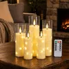 Set di 5 candele LED Ikodm, complete di catena luminosa e Anteprima dell’immagine prodotto 10