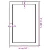 Waschtischplatte Dunkelgrau 40x60x6 cm Massivholz Behandelt Produktbild-Vorschau 9