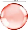 A close-up of a single, translucent, pink gel bead with reflections, indicating its size with a measurement. Náhled obrázku produktu