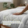 Letní přikrývka 200 x 200 cm, světle šedá, lehká prošívaná Náhled obrázku produktu 4