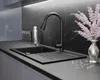 [Granitspüle 76x44 Schwarz]Hochwertig beidseitig Montierbar Produktbild-Vorschau 9