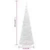 vidaXL Albero di Natale Artificiale Pop-Up 200 LED Bianco Anteprima dell’immagine prodotto 7