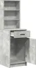 vidaXL Credenza alta in finto cemento grigio 40 x 40,5 x Anteprima dell’immagine prodotto 3