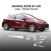 Kit Dekorative Kleber Peugeot 207 Löwe Chrom für Produktbild-Vorschau 1
