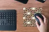 MuchoWow® Mauspad Mousepad Kaffee - Zimt - Muster 20x20 cm Produktbild-Vorschau 4