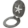 WC Sitz STARFISH Grau Toilettensitz Softclose MDF WC Brille Produktbild-Vorschau 3