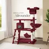 Kratzbaum Marcel 141 cm inklusive Treppe, Spielkordel und Produktbild-Vorschau 7