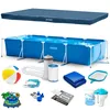 Telaio per piscina da giardino 450 x 220 x 84 cm 15in1 set Anteprima dell’immagine prodotto 8