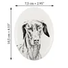 Dobrman - targa commemorativa con immagine di cane, lapide Anteprima dell’immagine prodotto 2