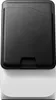 A product shot of a black cardholder attached to a white base. Produktbild-Vorschau