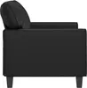 vidaXL 2-Sitzer-Sofa Schwarz 120 cm Kunstleder Produktbild-Vorschau 5