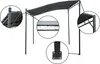 Kovová pergola se sklonem - 3 x 2,5 m - šedá Náhled obrázku produktu 4