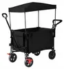 Relaxdays Bollerwagen, faltbar, 150 kg, Dach, Teleskop- & Produktbild-Vorschau 8