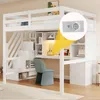 Flieks Etagenbetten 140x200cm mit Schreibtisch und Produktbild-Vorschau 2