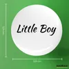 Huuraa Button Little Boy Schriftzug 59mm rund mit Produktbild-Vorschau 3