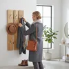 HAKU Wandgarderobe edelstahloptik, eiche - Echtholzfurnier, Produktbild-Vorschau 3