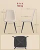 Diagrams showing the dimensions of two chairs and their weight capacity. Produktbild-Vorschau