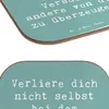 Mr. & Mrs. Panda Untersetzer Glas Spruch Selbstzweifel Produktbild-Vorschau 5