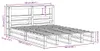 vidaXL Massivholzbett ohne Matratze 160x200 cm Kiefernholz Produktbild-Vorschau 8