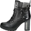 Mustang  Damenschuhe Stiefeletten Schnürer Schwarz Freizeit Produktbild-Vorschau 9
