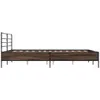 Design Bettgestell Braun Eichen-Optik 120x200 cm Produktbild-Vorschau 5