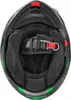 Bogotto V271 Delta Klapphelm, schwarz matt/grün, XS Produktbild-Vorschau 5