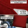 Dekokissen Kissenhülle mit Reißverschluss Sofakissen Produktbild-Vorschau 3