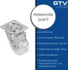 GTV - Möbelrolle B SHIFT ohne Feststeller - Lenkrollen für Produktbild-Vorschau 2