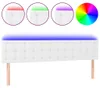 vidaXL Cabecero LED blanco, 200x5x78/88 cm, revestimiento Vista previa de la imagen del producto 1