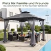 Sekey Pavillon 3×3 m Gartenpavillon Wasserdicht Doppeldach Produktbild-Vorschau 6