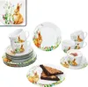 18 szt. serwis kawowy wielkanocna radość porcelana 6 osób Podgląd zdjęcia produktu 2