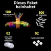 100er Set Leuchtstäbe bunt mit Armband- und Produktbild-Vorschau 2