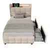 Flieks Polsterbett 90x200cm mit USB und Steckdosen, Produktbild-Vorschau 10