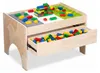 Buxibo kindertafel met bouwplaat en opbergla. Houten Productafbeelding-voorbeeld 3
