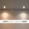 10er Set flache WEEVO LED Einbaustrahler Downlight 2700K 5W Produktbild-Vorschau 6