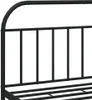 Kovový rám postele bez matrace s nožním čelem černý 180x200 Náhled obrázku produktu 8