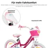 HILAND 18 Zoll Mädchen Kinderfahrrad mit Korb & Bändern, Produktbild-Vorschau 6