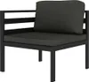 6-tlg. Garten-Lounge-Set mit Kissen Aluminium Anthrazit Produktbild-Vorschau 3