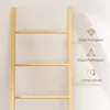 HOMCOM Badregal, 2-in-1 Badezimmerregal mit 3 Stangen Produktbild-Vorschau 7