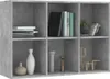 vidaXL Bibliothèque/Sideboard gris béton 66x30x98 cm Bois Voir les images du produit 5