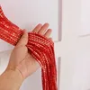 2er Pack Fadenvorhang 100x200cm Rot Vorhang Perlenvorhang Produktbild-Vorschau 2