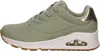 A side view of a single green Skechers sneaker. Produktbild-Vorschau