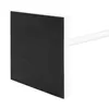 A close-up view of the base of a white table lamp with a textured black surface. Náhled obrázku produktu