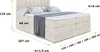 ALTDECOR Boxspringbett mit 2 Matratzen und Topper - 200x200 Produktbild-Vorschau 6