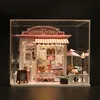 Puppenhaus Miniatur DIY Mini Haus Kit mit LED-Leuchten und Produktbild-Vorschau 3