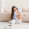 Relaxdays - Lot de 2 gamelles surélevées pour chat, 500 ml, Voir les images du produit 3