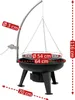 A diagram of a BBQ-Toro Schwenkgrill with dimensions indicated. Produktbild-Vorschau
